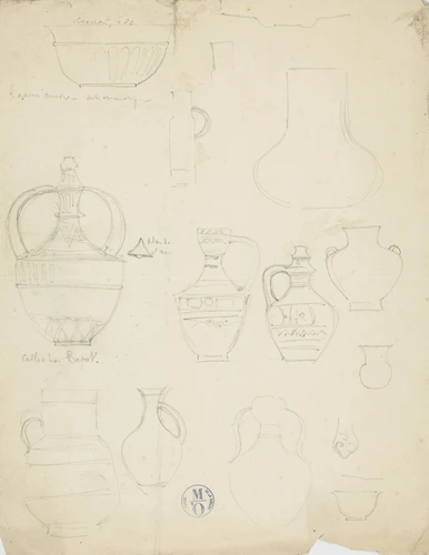 Auguste Delaherche - Modèles de vases, coupes et jarres à anses