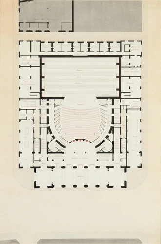 Alphonse Gosset - Théâtre de Reims, plan du rez-de-chaussée