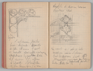 Charles-Justin Le Coeur - Carnet de notes concernant son voyage en Italie