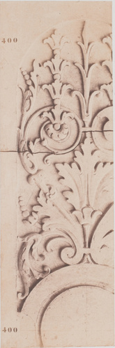 Édouard Baldus - Elément de décor du palais du Louvre