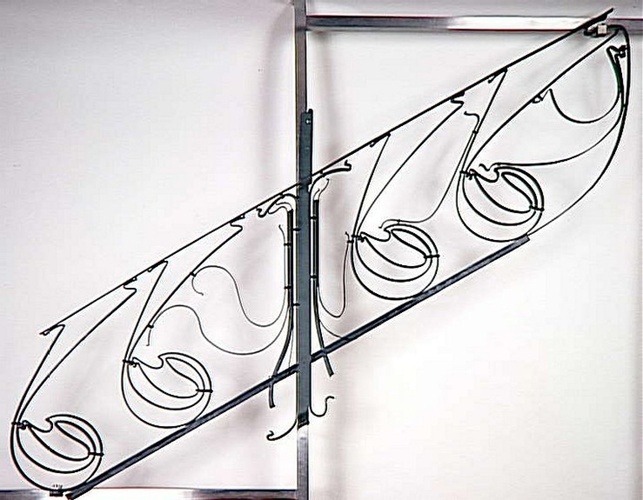 Hector Guimard - Elément d'escalier, panneau de rampe