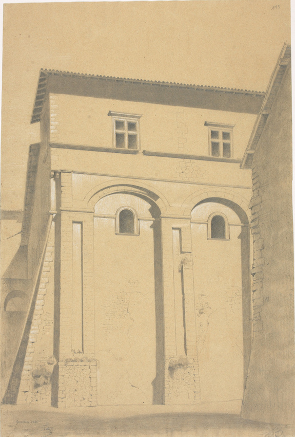 Jacques Martin Tetaz - Italie du Nord, Genosanna, coin d'une maison
