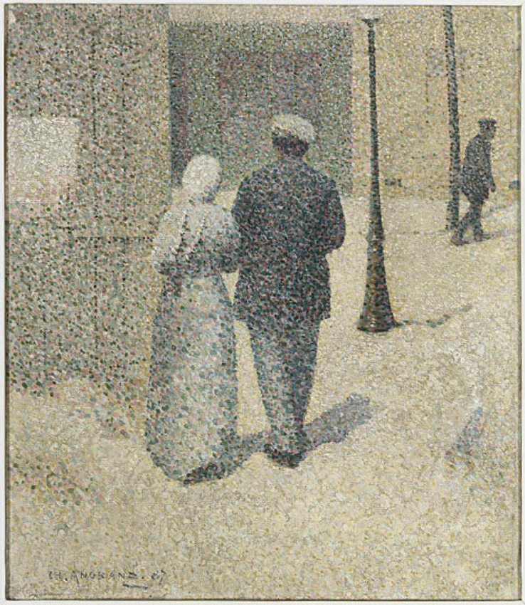 Couple dans la rue - Charles Angrand