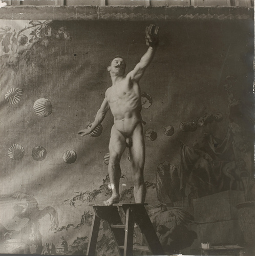 Josep Maria Sert Badia - Etude de nu masculin pour Le Triomphe de Bacchus, peint...
