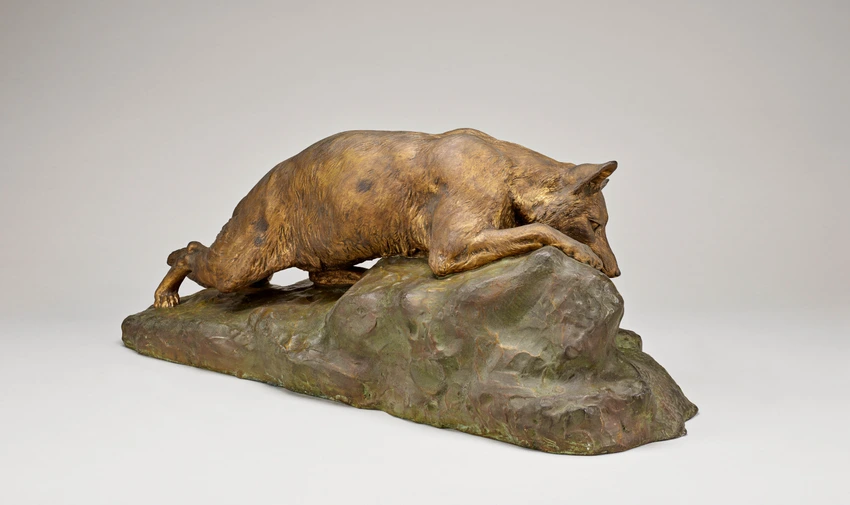 Isidore Bonheur - Renard couché
