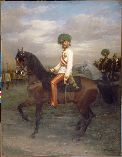 Otto von Thoren - François-Joseph à cheval