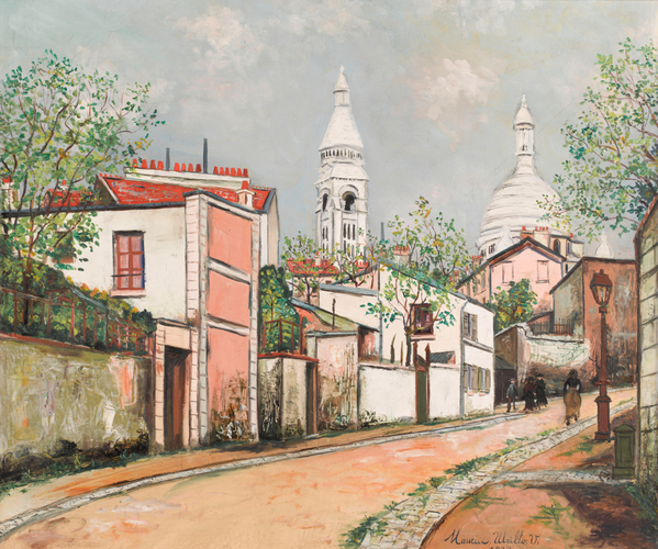 Maurice Utrillo - Rue de l'Abreuvoir, à Montmartre