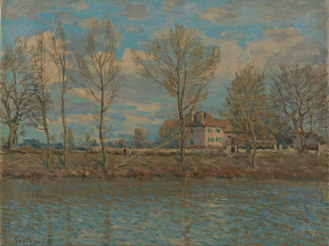 Allée de peupliers aux environs de Moret-sur-Loing - Alfred