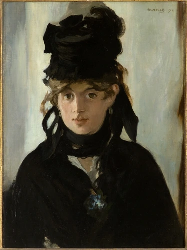 Edouard Manet - Berthe Morisot au bouquet de violettes}