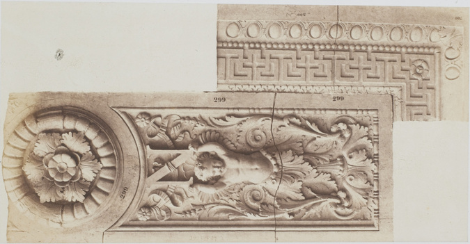 Édouard Baldus - Arc doubleau, de Leprêtre, décor du palais du Louvre, Paris