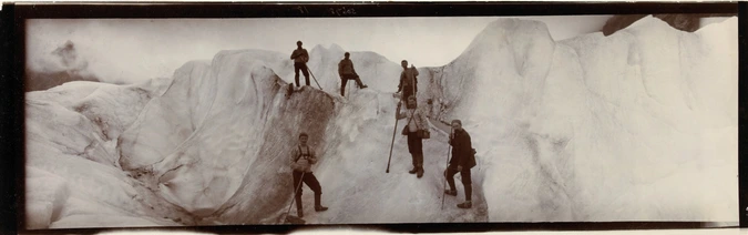 Philippe d' Orléans - Six alpinistes sur un glacier