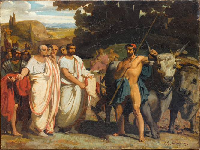 Jules-Eugène Lenepveu - Cincinnatus recevant les députés du Sénat