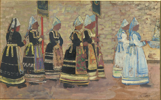 Charles Cottet - Procession de la Vierge de la mer