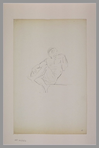 Odilon Redon - Figure assise, les jambes croisées