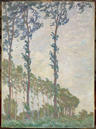 Claude Monet - Effet de vent, série des peupliers