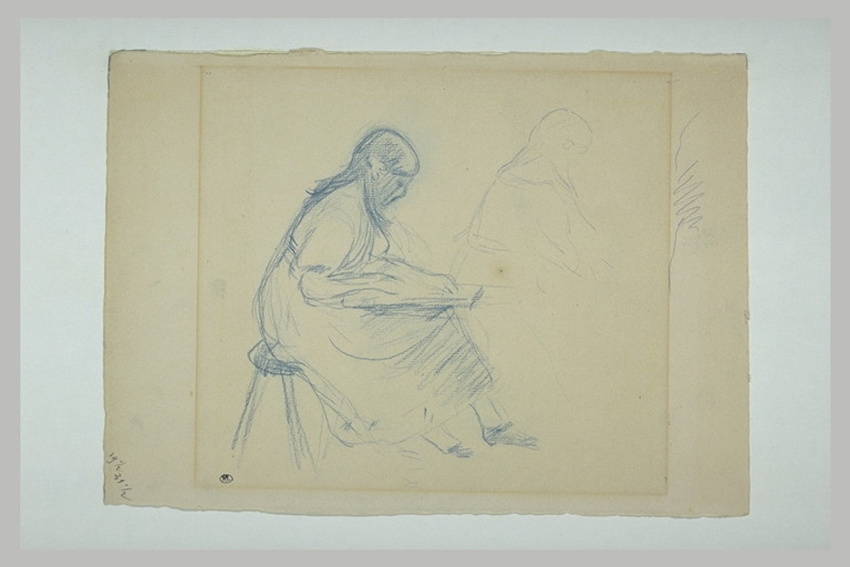 Berthe Marie Pauline Morisot - Julie Manet dessinant