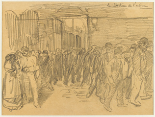 Théophile Alexandre Steinlen - Sortie de l'usine