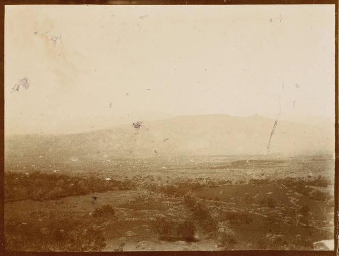 Auguste Delaherche - Etna, paysage de montagnes