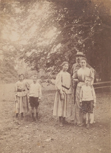 Anonyme - Henry Lerolle, sa femme Madeleine et leurs quatre enfants