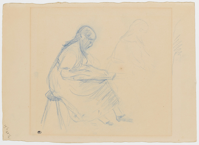 Berthe Marie Pauline Morisot - Julie Manet dessinant