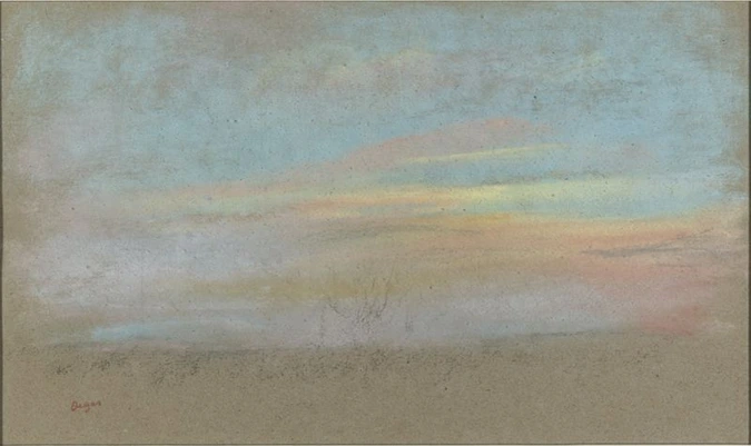 Edgar Degas - Etude de ciel