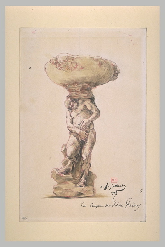 Jean Antoine Injalbert - La coupe aux dieux paiens
