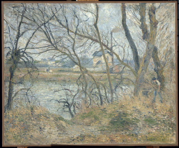 Camille Pissarro - Bords de l'Oise, près de Pontoise, temps gris
