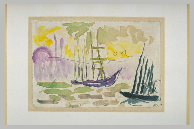 Paul Signac - Bateaux sur la Corne d'Or