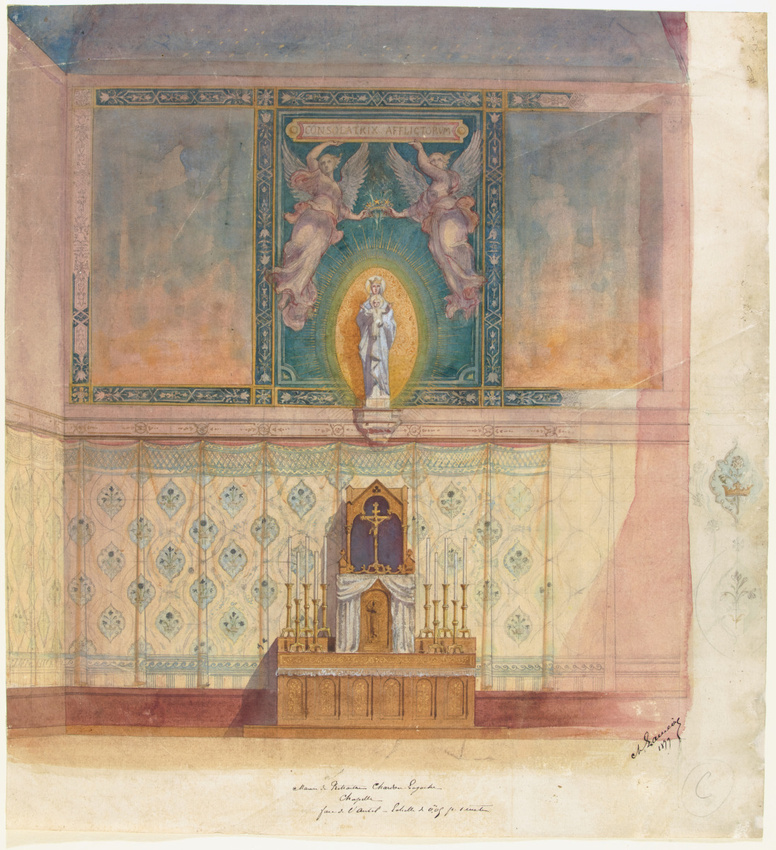 Charles Lameire - Paris, maison de retraite Chardon-Lagache, décor de la chapell...