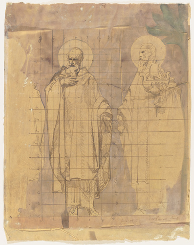 Charles Lameire - Paris, église Sainte-Marie-Madeleine, frise en mosaïque du cho...