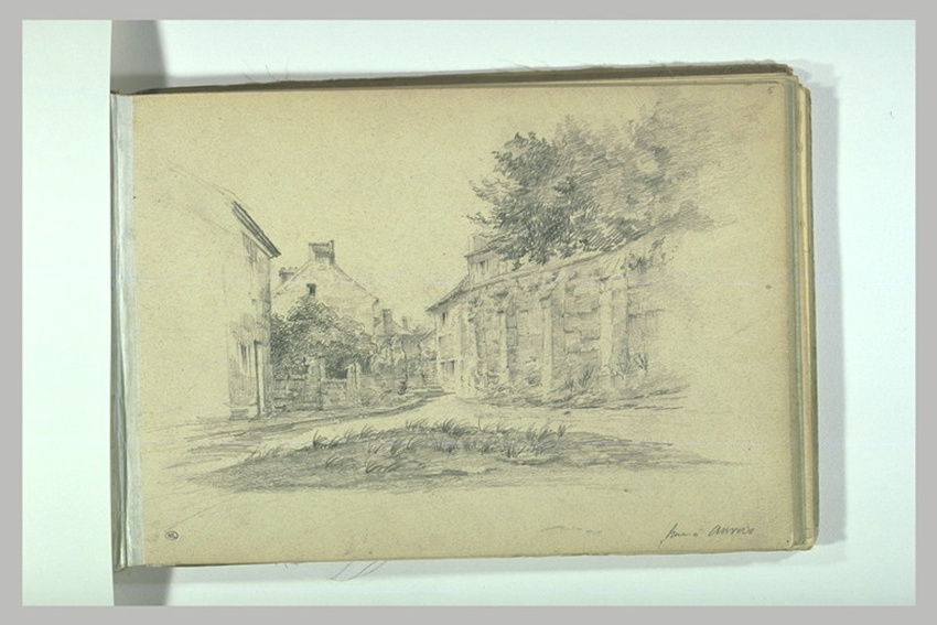 Léonide Bourges - Une rue à Auvers