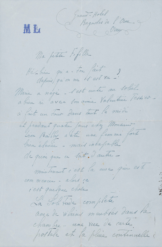 Marie Laurencin - Lettre