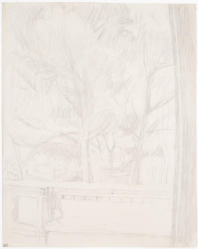 Pierre Bonnard - Vue du jardin depuis la terrasse, à Grasse (?)