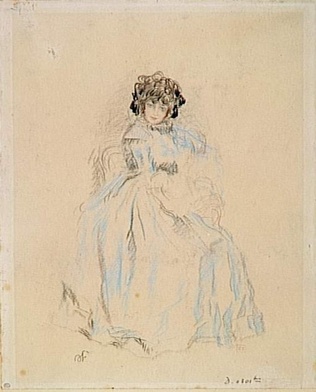 【テレビで話題】 Abel - bleue robe la à femme Jeune Faivre d'Orsay Musée | 絵画