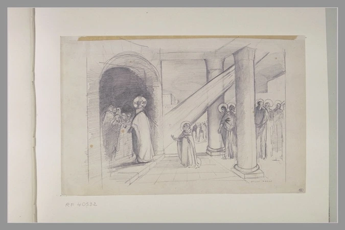 Odilon Redon - Christ et apôtres