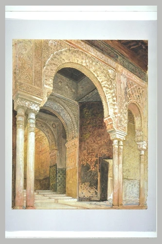 Henri Regnault - Alhambra de Grenade : Entrée de la Salle des Deux Soeurs.