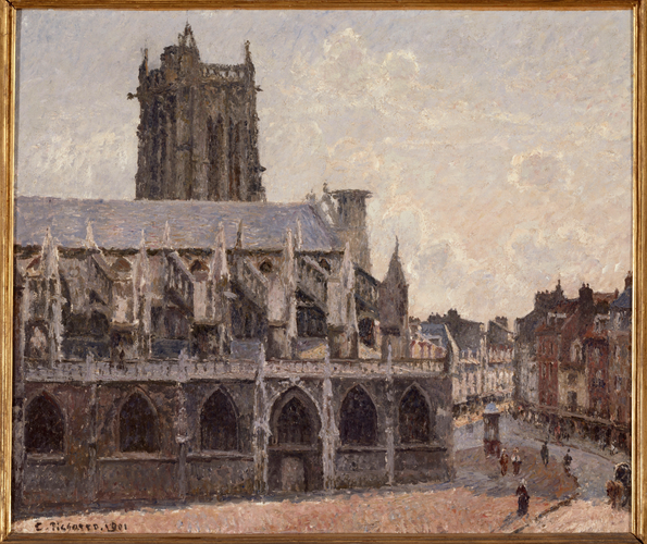 Camille Pissarro - L'église Saint-Jacques à Dieppe