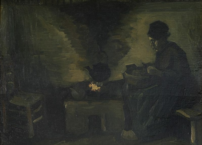Vincent Van Gogh - Paysanne près de l'âtre