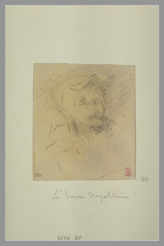 Jean-Baptiste Carpeaux - Tête de femme de trois quarts à droite