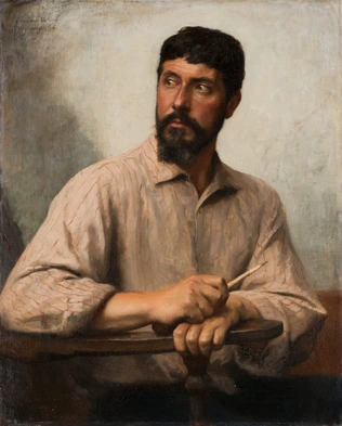 Portrait du peintre Lehoux - Fernand Cormon