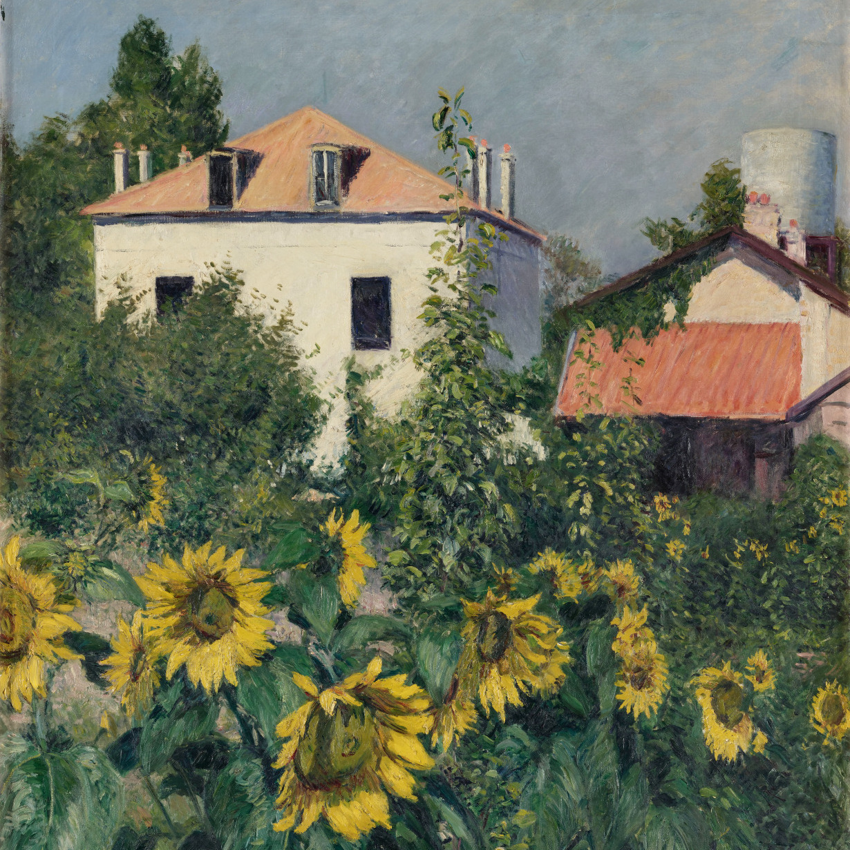 Illustration Acquisition · Les Soleils, jardin du Petit Genevilliers de Gustave Caillebotte