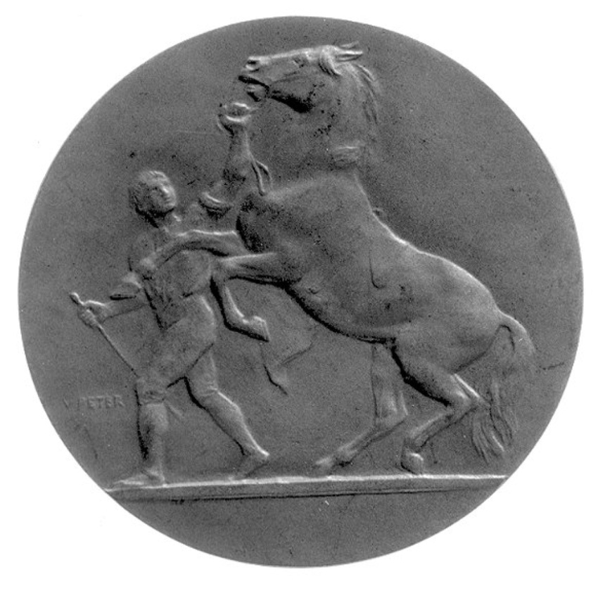 Victor Peter - Dresseur et son cheval