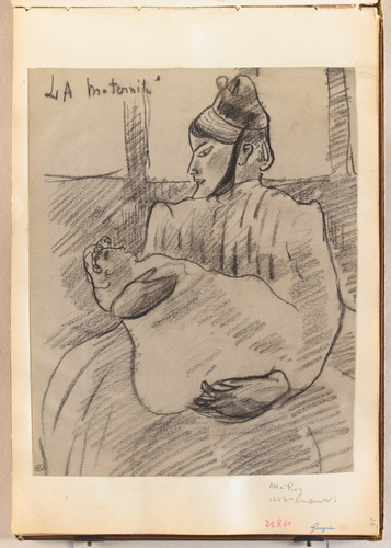 Paul Gauguin - Femme assise tenant un poupon couché sur ses genoux