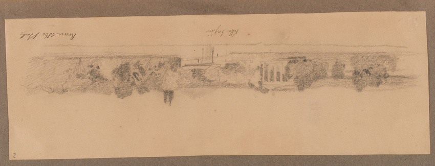 Louis Boitte - Rome, Villa Borghèse, vue des jardins