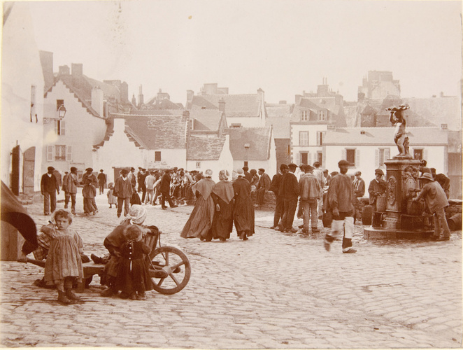Henri Lemoine - Douarnenez, sur le port du Rosmeur