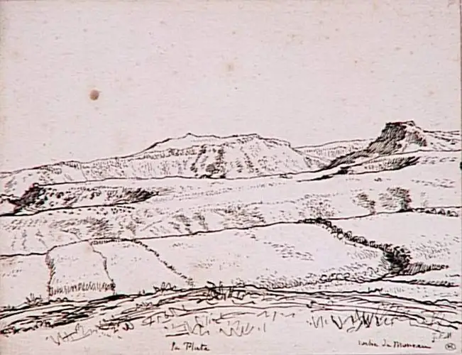 Jean-François Millet - Vue du plateau et de la roche des monaux