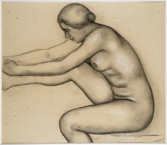 Aristide Maillol - Femme nue assise, tenant sa jambe droite