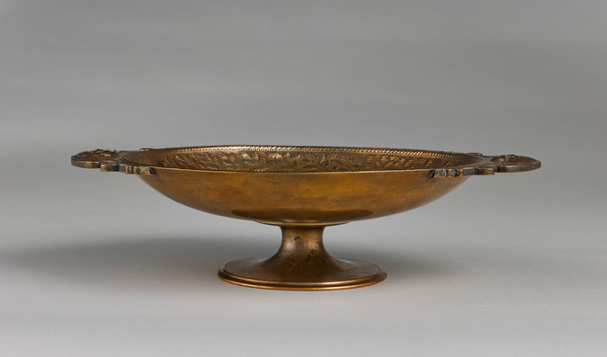 Ferdinand Levillain - Coupe "Animaux, médaillon Hercule n°1"