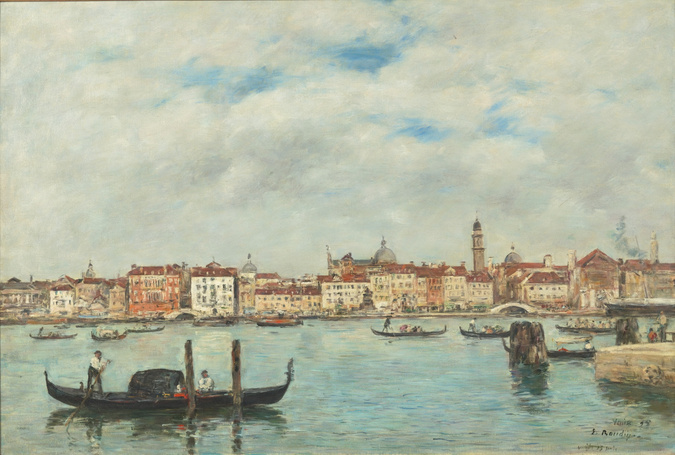Eugène Boudin - Venise. Quai des esclavons