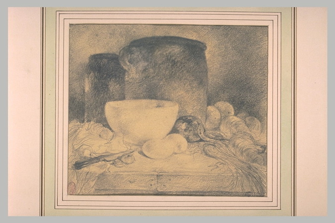 Charles Huard - Nature morte au bol blanc